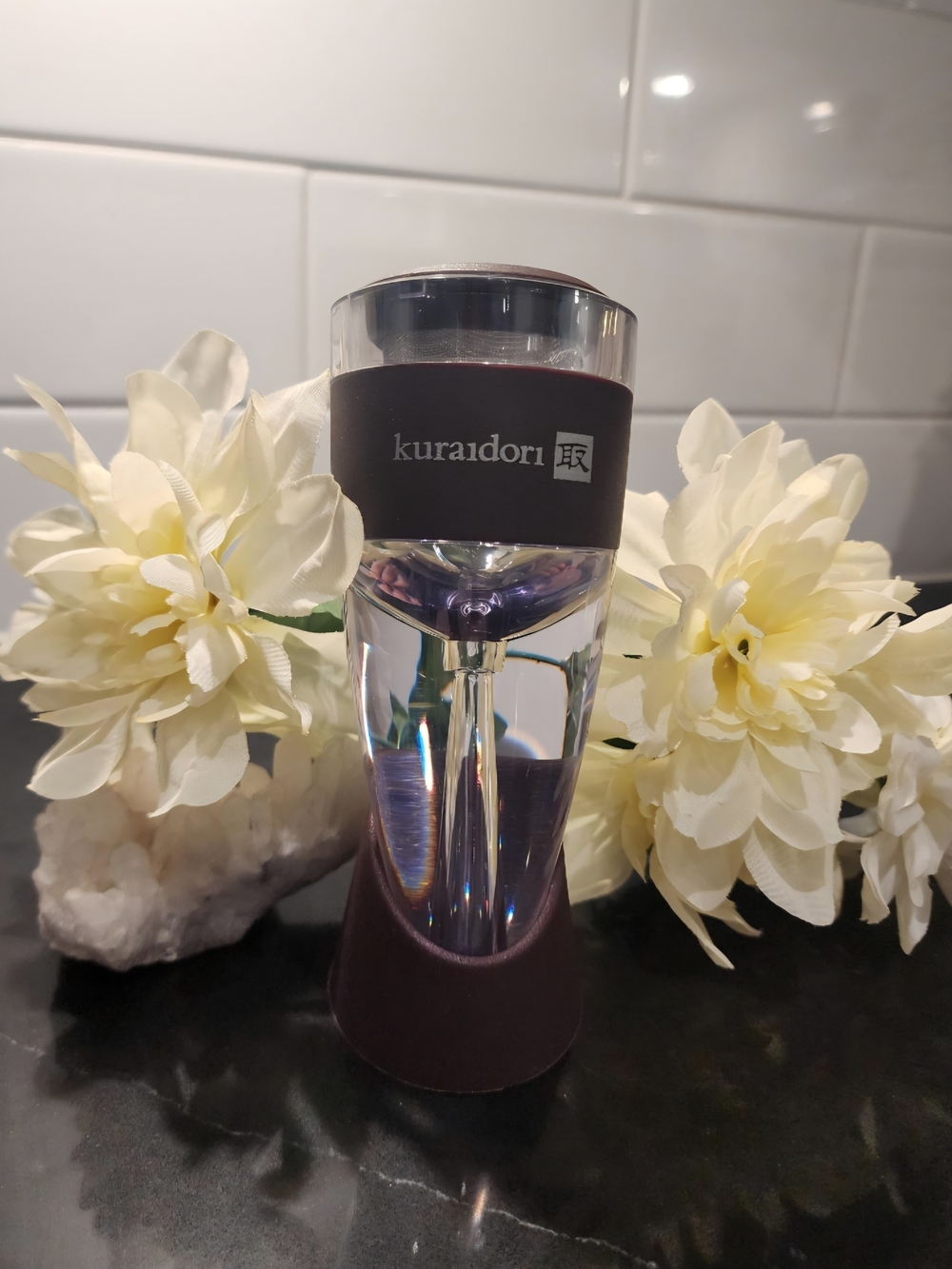 Kuraidori Wine Aerator Decanter | Instant Breather, Sediment Filter (New in Box)